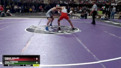 165 lbs 7th Place Match - Fabian Avalos`, American Falls vs Chaz Ponton, Mountain View