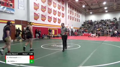 215 lbs Champ. Round 3 - Mike Millin, Massillon Perry vs Zane Hitchcock, Mechanicsburg