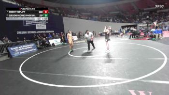 6A Boys 132 lbs Champ. Round 2 - Eleazar Gomez-Pascual, Jefferson (Portland) Boys vs Brent Topliff, Sandy Boys