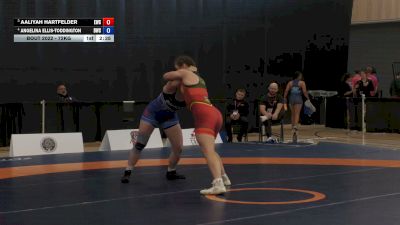 72kg Round 5 - Aaliyah Hartfelder, Edmonton Wrestling Club vs Angelina Ellis-Toddington, Dinos Wrestling Club