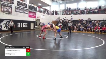 189 lbs Consi Of 8 #2 - Zach Hollenbaugh, Pequea Valley vs Dominic Singh, Middletown
