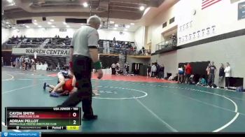 160 lbs Quarterfinal - Caydn Smith, Hybrid Wrestling Club vs Adrian Pellot, Merrillville Pirates Wrestling Club