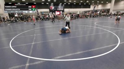 138 lbs Cons. Sub-rd Of 32 - Fabien Lopez, Grand Prairie High School Wrestling vs Conner Spaletta, Team Idaho Wrestling Club