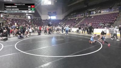 59 lbs Quarters - Coyle Ascherl, Scottsbluff Wrestling Club vs James Evans, Bartlesville Wrestling Club