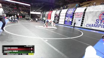 285 Class 1 lbs Quarterfinal - Trevor Herzing, Fatima vs Marshall Kable, Centralia