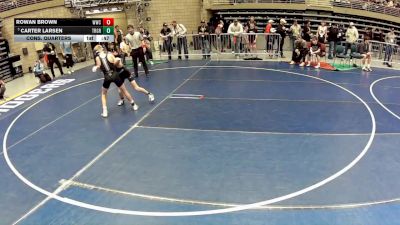 87 lbs Cons. Quarters - Rowan Brown, Wasatch Wrestling Club vs Carter Larsen, True Grit