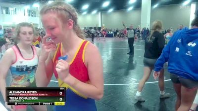 110 lbs Round 2 (8 Team) - Mia Anderson, Nebraska Wonder Women (A Team) vs Chloe Hedges, Queen Bees