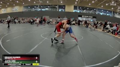 110 lbs Round 3 - Justin Kirk, Crossroads Wrestling vs Graham Barber, New Kent WC