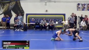 106 lbs Semifinal - Hayden Schwab, Don Bosco vs Adam Fish, Independence