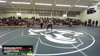 175 lbs Cons. Round 3 - Leonardo Campos, Blue Ridge vs Nicholas Wellington, Hamilton High School