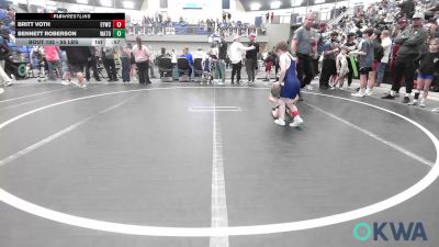 55 lbs Round Of 16 - Britt Voth, Enid Youth Wrestling Club vs Bennett Roberson, Watonga Youth Wrestling