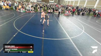 105 lbs Quarterfinal - Marley Eldred, Fruitland vs Paysen Deim, Wasatch Wrestling Club