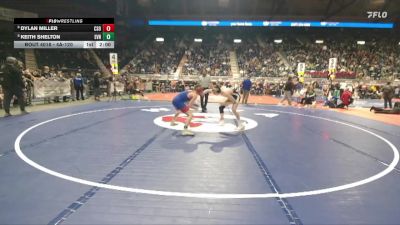 4A-120 lbs Champ. Round 1 - Dylan Miller, Cheyenne South vs Keith Shelton, Evanston