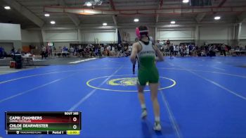 105 lbs Quarterfinal - Chloe Dearwester, HARRISON vs Capri Chambers, Canon-McMillan