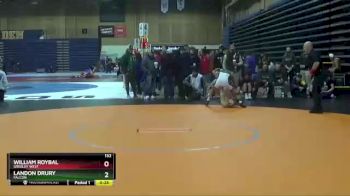 132 lbs Cons. Round 6 - Landon Drury, Falcon vs William Roybal, Greeley West