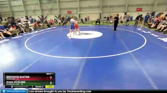 132 lbs Round 2 (8 Team) - Jack McDonald, Texas Red vs Carson Lardy ...