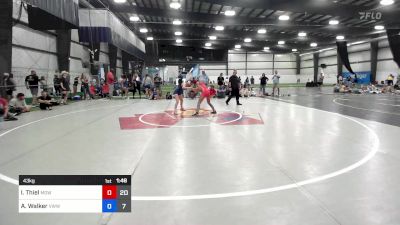 43 kg Rr Rnd 4 - Isabella Thiel, MGW Monkey Business vs Alliya Walker, Team VA