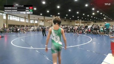 80 lbs Round 5 (6 Team) - Norman Harris, Williamson County WC vs Coleson Cogar, North Desoto Wrestling Academy