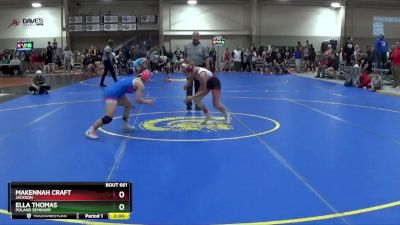 100 lbs Quarterfinal - Ella Thomas, Poland Seminary vs Makennah Craft, Jackson