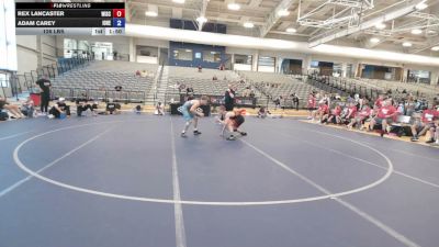 126 lbs Rex Lancaster, Wisconsin vs Adam Carey, Iowa Red
