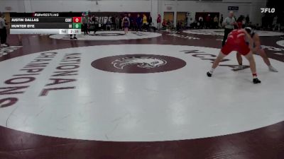 197 lbs Cons. Round 2 - Justin Dallas, Central vs Hunter Bye, Upper Iowa