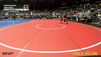 40 lbs 2nd Place - Kadyn Matuszak, GGB Ohio vs Rozlyn Reed, Legacy Elite Wrestling Club