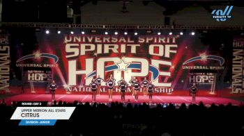 Upper Merion All Stars - Citrus [2025 L5 Junior Day 2] 2025 Spirit of Hope Grand Nationals