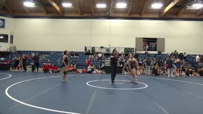 180 lbs 3rd Place Match - Isabella Sosa, Umpqua Community College vs Kathryn Hingano, Southern Oregon University