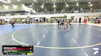 132 lbs Semifinal - Brodie Altman, Kellam Mat Rats vs Branden Kiraly, Legacy