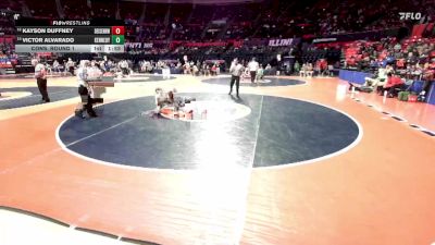 2A 120 lbs Cons. Round 1 - Kayson Duffney, Decatur (Eisenhower) vs Victor Alvarado, Chicago (Kennedy)