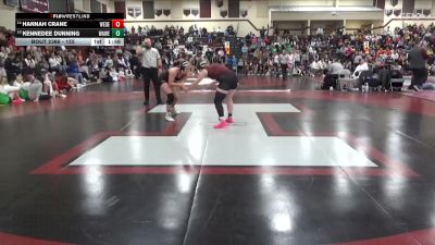 155 lbs 11th Place Match - Kennedee Dunning, Waterloo West vs Hannah Crane, West Delaware