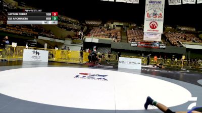 Cadet Boys Lower - 132 lbs Cons. Round 4 - Jayden Perez, Turlock High School Wrestling vs Eli Archuleta, Redwood High School Wrestling