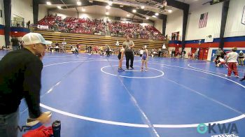 67 lbs Quarterfinal - Blaine Backus, Newkirk Takedown Club vs Aiden Kidwell, Collinsville Cardinal Youth Wrestling