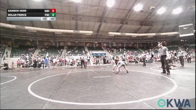 67 lbs Consi Of 4 - Gannon Kerr, Broken Arrow Wrestling Club vs Nolan Pierce, Verdigris Youth Wrestling