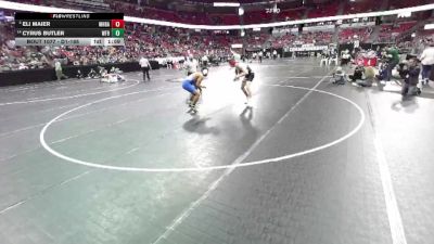 D1-165 lbs Champ. Round 1 - Eli Maier, Mount Horeb/Barneveld vs Cyrus Butler, Whitefish Bay