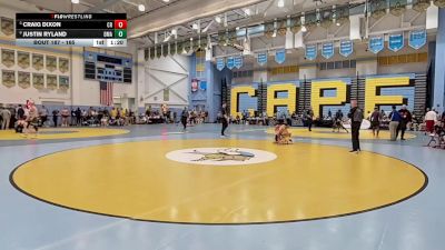 165 lbs Quarterfinal - Craig Dixon, Caesar Rodney H S vs Justin Ryland, Delaware Military Academy