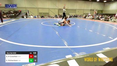 80 lbs Rr Rnd 3 - Apollo Rojas-Crawfod, Funky Singlets vs Gage Richardson, LWA 9U