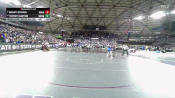 Boys 3A 120 lbs Champ. Round 2 - Brody Stroud, Sedro-Woolley vs Yaphet Habtom, Shorewood