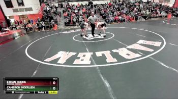 132 lbs Cons. Round 2 - Cameron Moerlien, EDWARDVILLE (HS) vs Ethan Sonne, Chicago (MARIST)