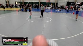 133-139 lbs Quarterfinal - Grace Dack, Shelton Wrestling Club vs Mackenna Edmondson, 2TG