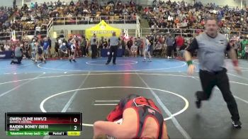 124 lbs Champ. Round 2 - Raiden Boney (se3), Ohio G2 vs Owen Cline Nw1/2, Buckeye Central