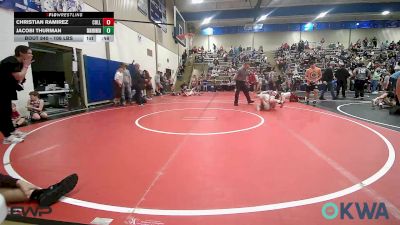 106 lbs Consolation - Christian Ramirez, Collinsville Cardinal Youth Wrestling vs Jacobi Thurman, Skiatook Youth Wrestling
