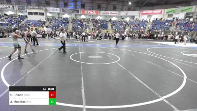 120 lbs Consi Of 8 #2 - Sonny Solano, Duran Elite vs Jayce Maestas, Ortega Middle School