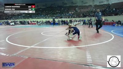 68 lbs Consi Of 8 #1 - Landon Martinez, Bartlesville JH vs Ezekiel Fee, Enid Junior High