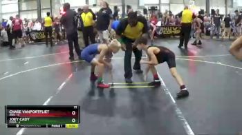 72 lbs Round 5 (6 Team) - Joey Cady, POWA vs Chase VanPortfliet, Ares