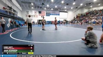 160 lbs Quarterfinal - Cody Witt, McCormick Jr. High vs Gage Spurgeon, Douglas Middle School