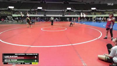 National 92-99 lbs 3rd Place Match - Bryce Moore, Poquoson Athletic Association vs Luke Bunting, Poquoson Athletic Association