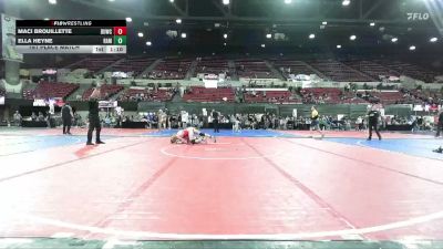 102 lbs 1st Place Match - Ella Heyne, MT vs Maci Brouillette, Coyote Wrestling Club