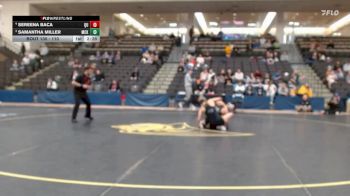 110 lbs 4th Place Match - Samantha Miller, McKendree University vs Sereena Baca, Quincy