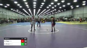 120 lbs Rr Rnd 4 - Nevaeh Tagg, OK Supergirls Blue vs Aubrey Brown, Bedlam